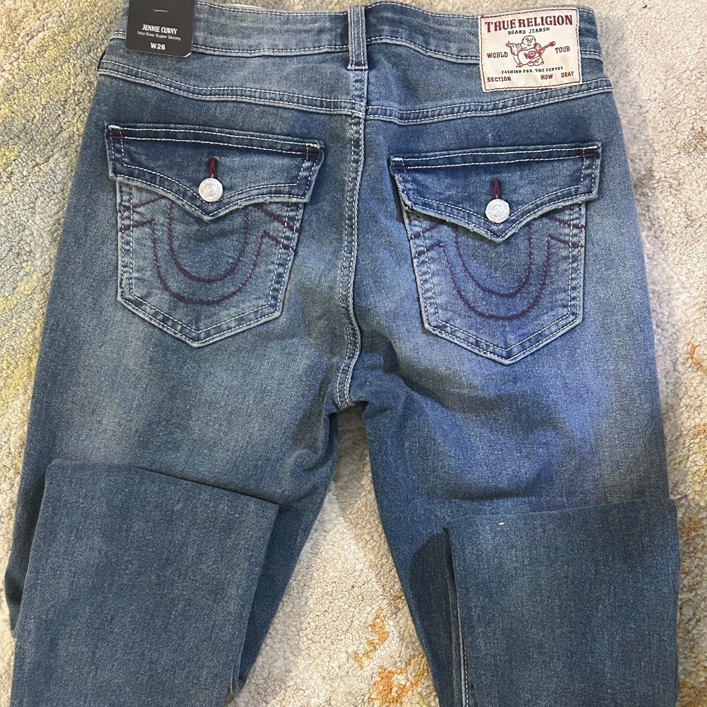 🖤 True Religion Jennie Flap Skinny Jeans | Size 26 - Picture 4 of 6